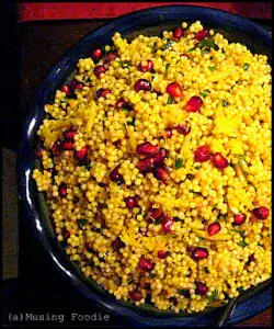 acini de pepe pomegranate salad