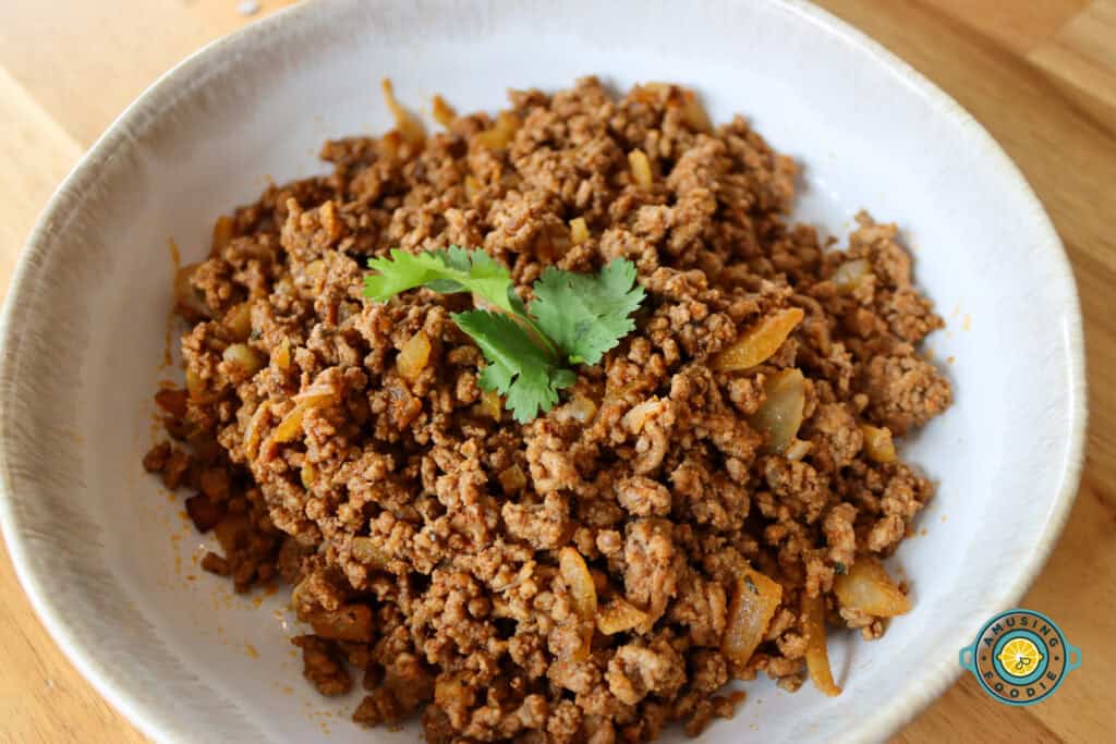 Taco meat in a bowl