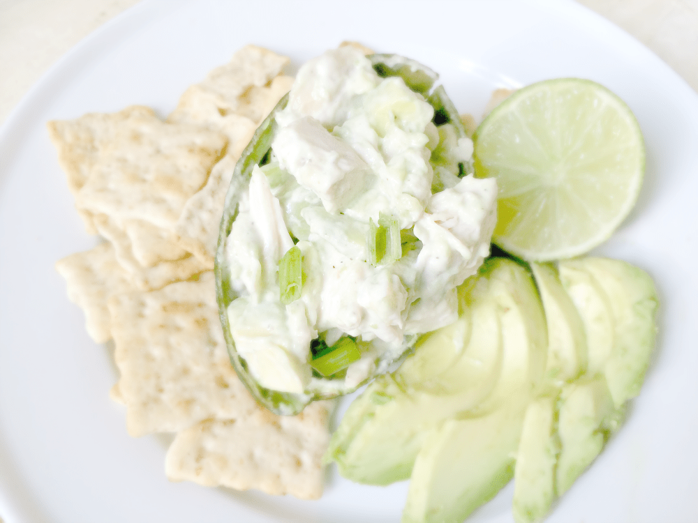 This simple recipe is chock full of flavor with generous chunks of ripe avocado, and savory cubed roast chicken. Avocado chicken salad is great eaten on its own, or atop toasted crusty bread to make a hearty, delectable sandwich!