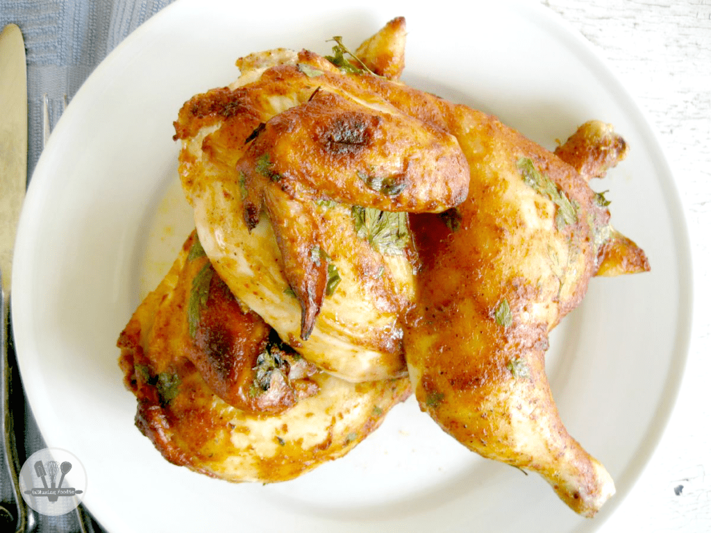 This chili lime coconut roast chicken with only five ingredients is super simple to make!