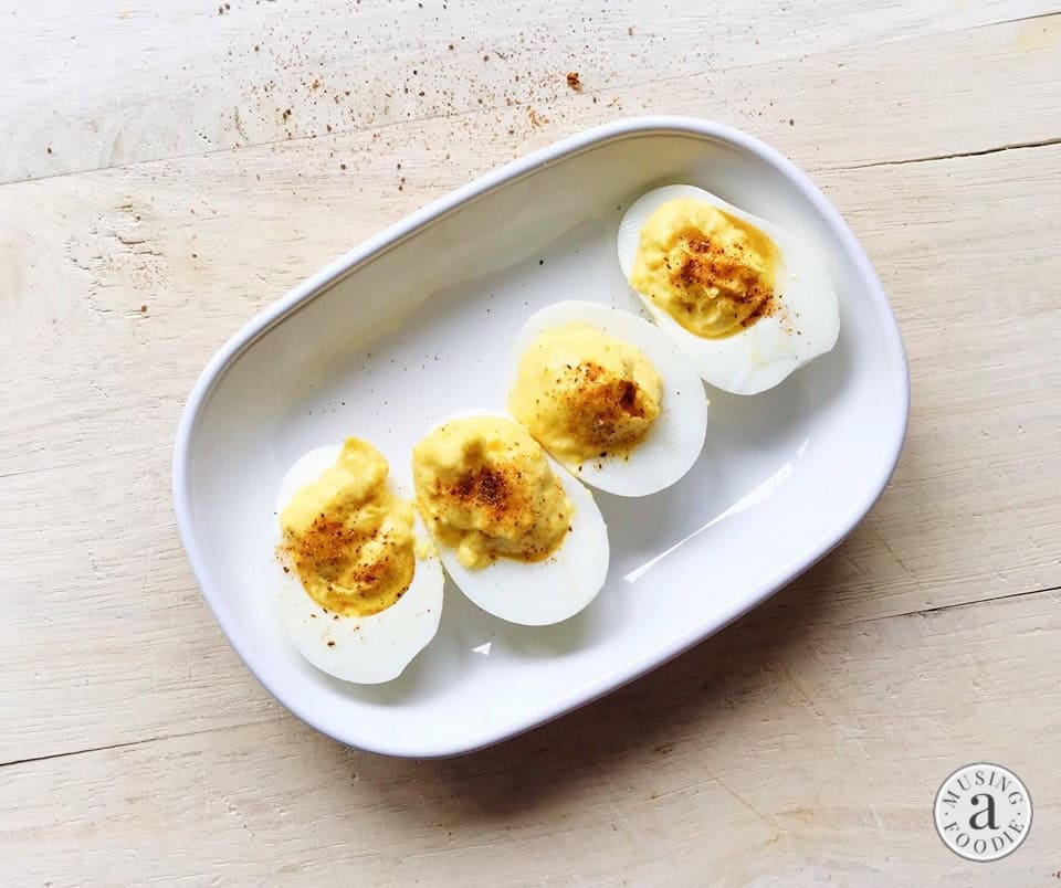 A sprinkle of Old Bay® turns this otherwise traditional and simple deviled eggs recipe into yummy spiced-up Maryland deviled eggs.