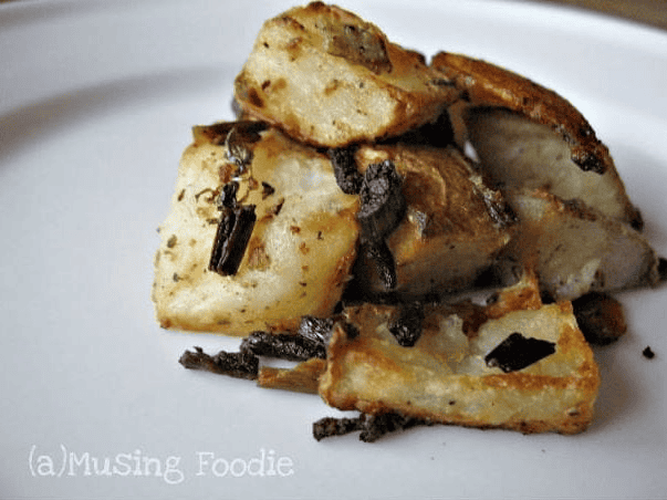 Crispy dijon potatoes