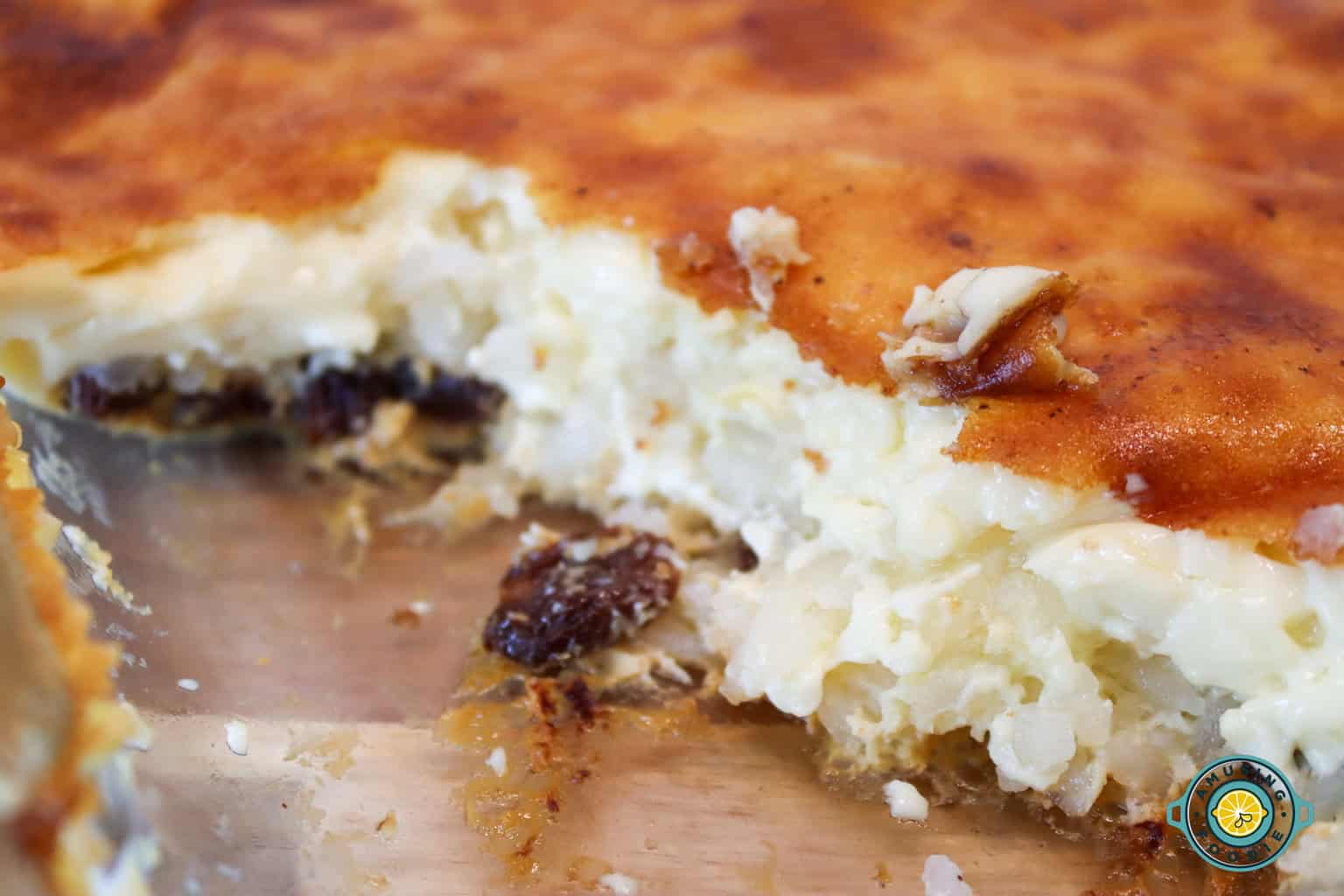 Rice pudding with raisin