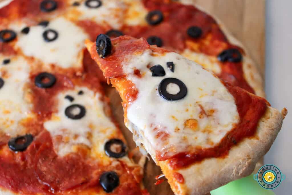 A slice of ghost pizza