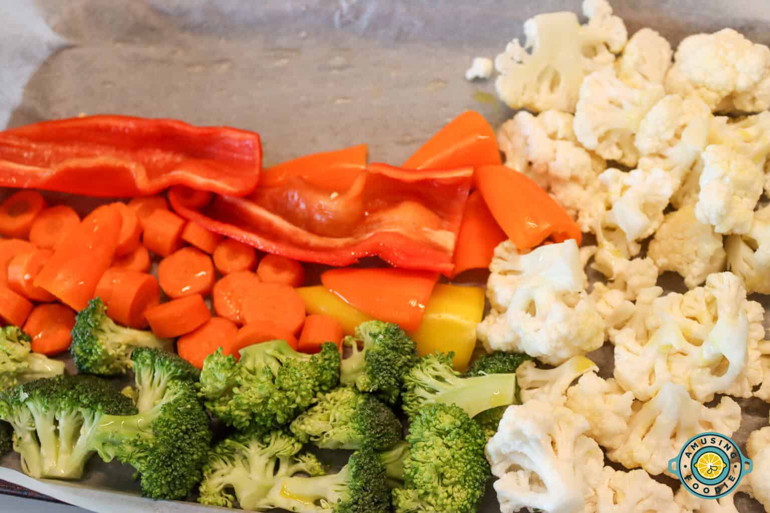 Veggies on sheet pan