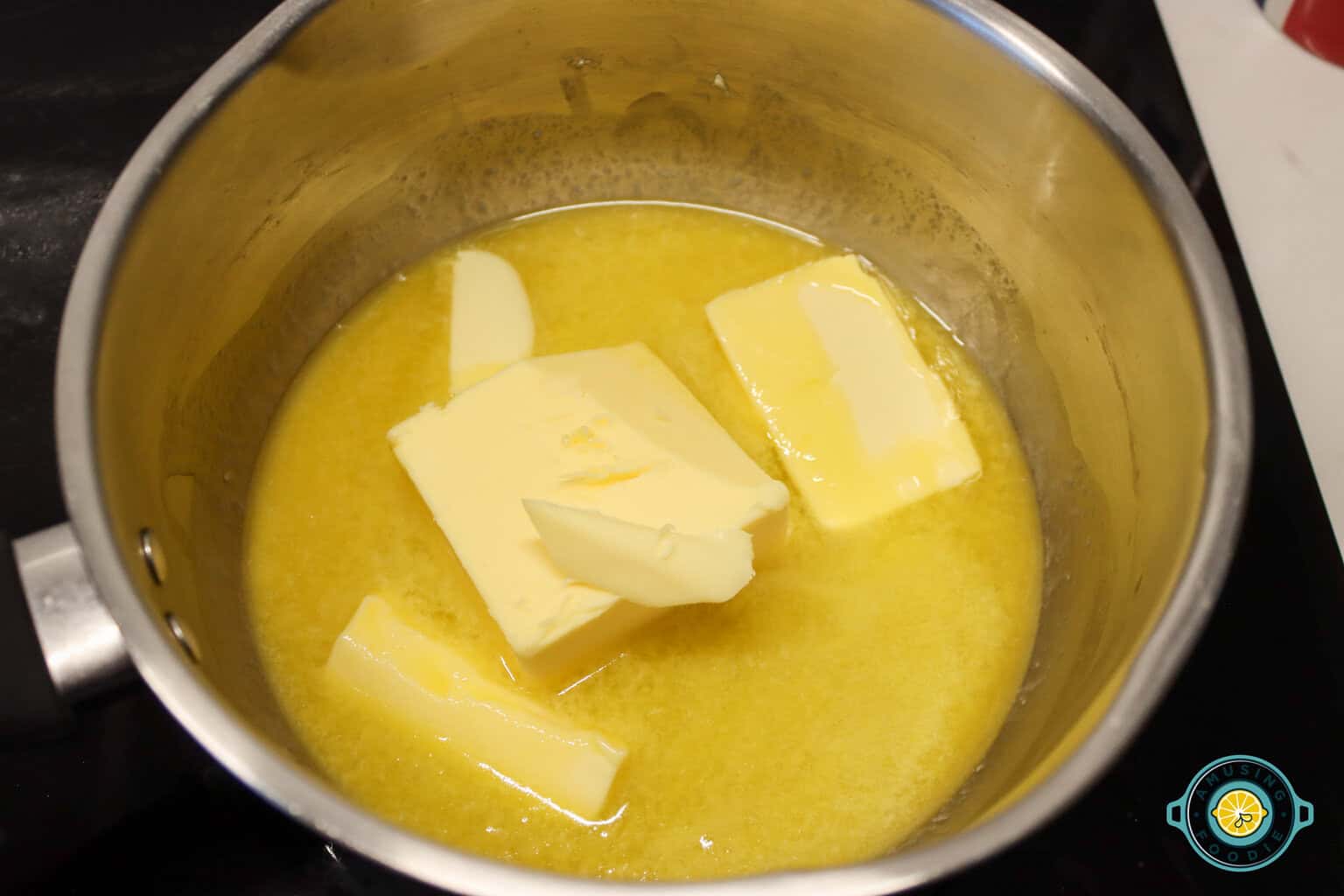 butter on mixing bowl