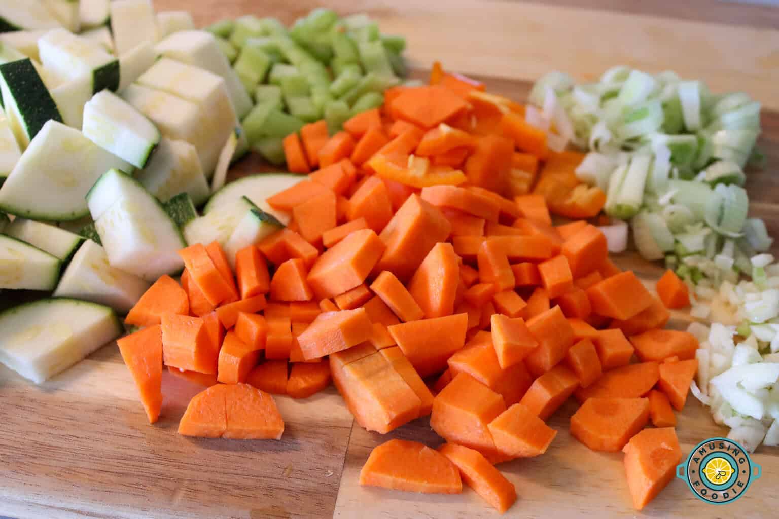 Chopped veggies