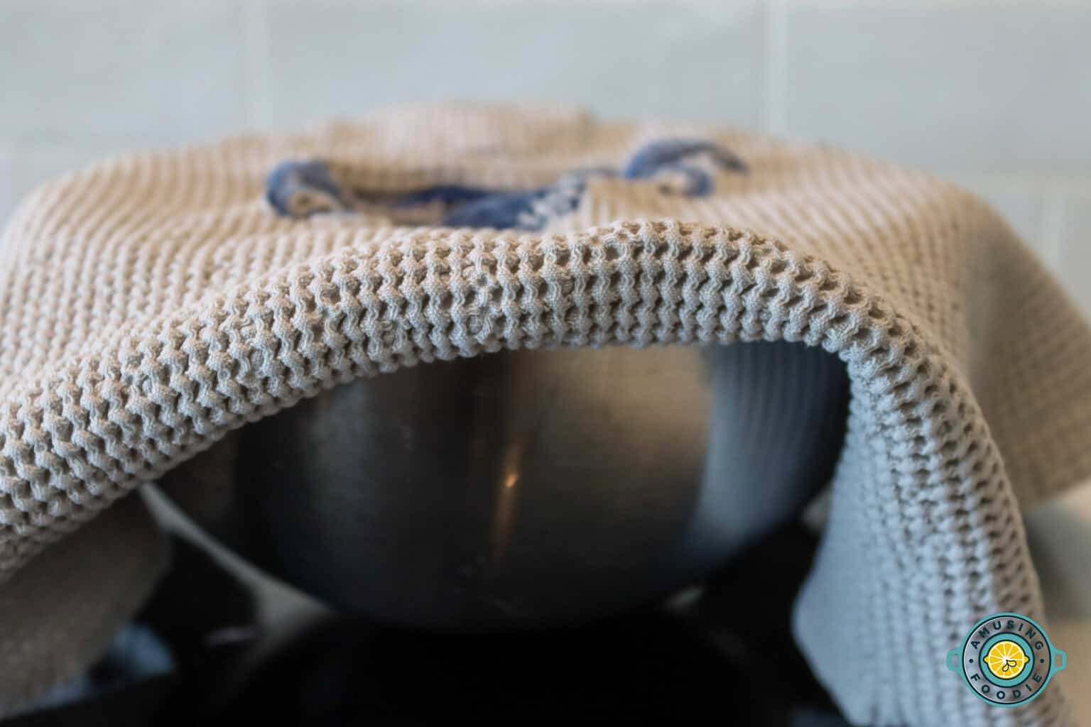 Covered bread dough