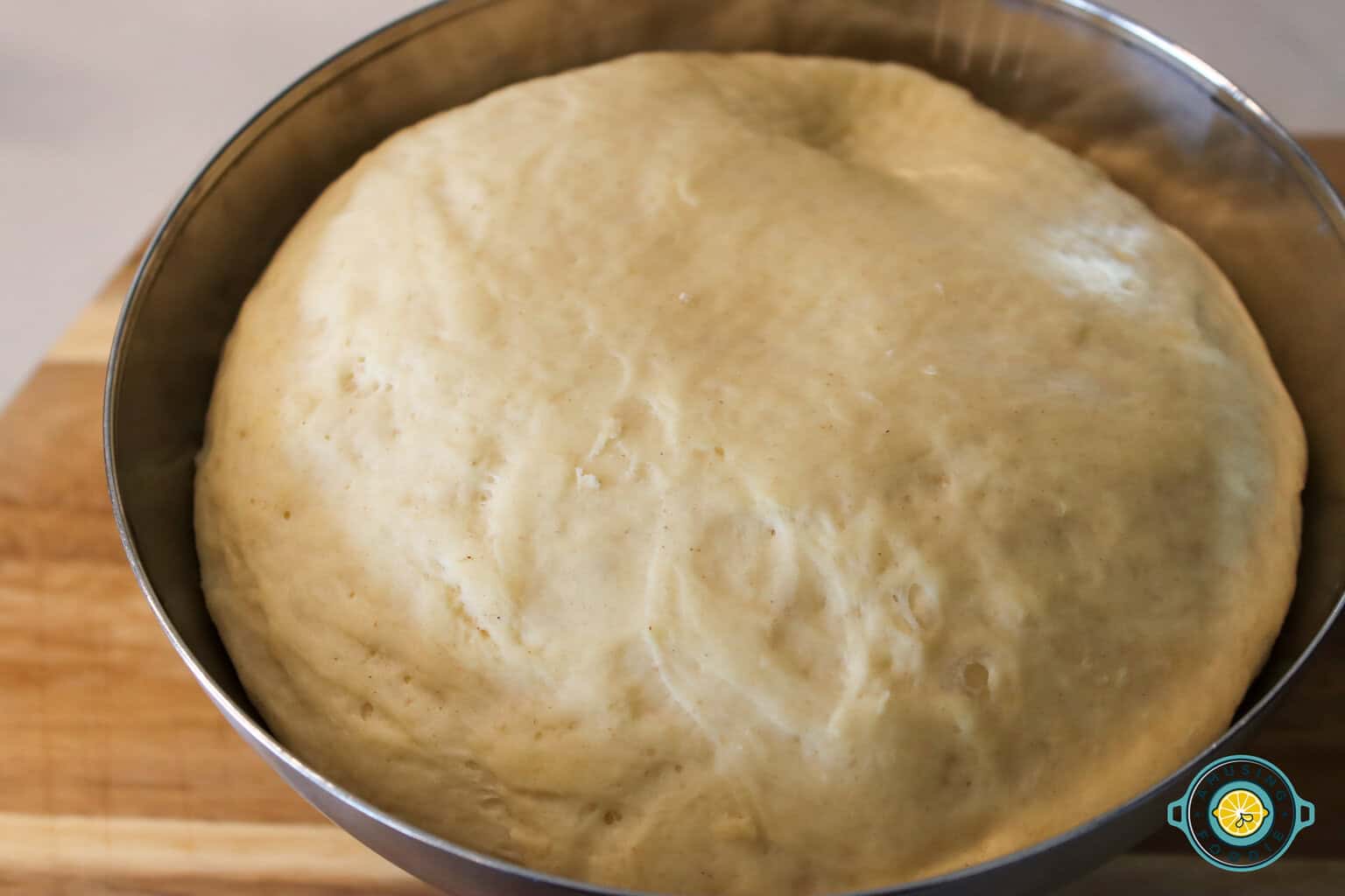 Risen bread dough