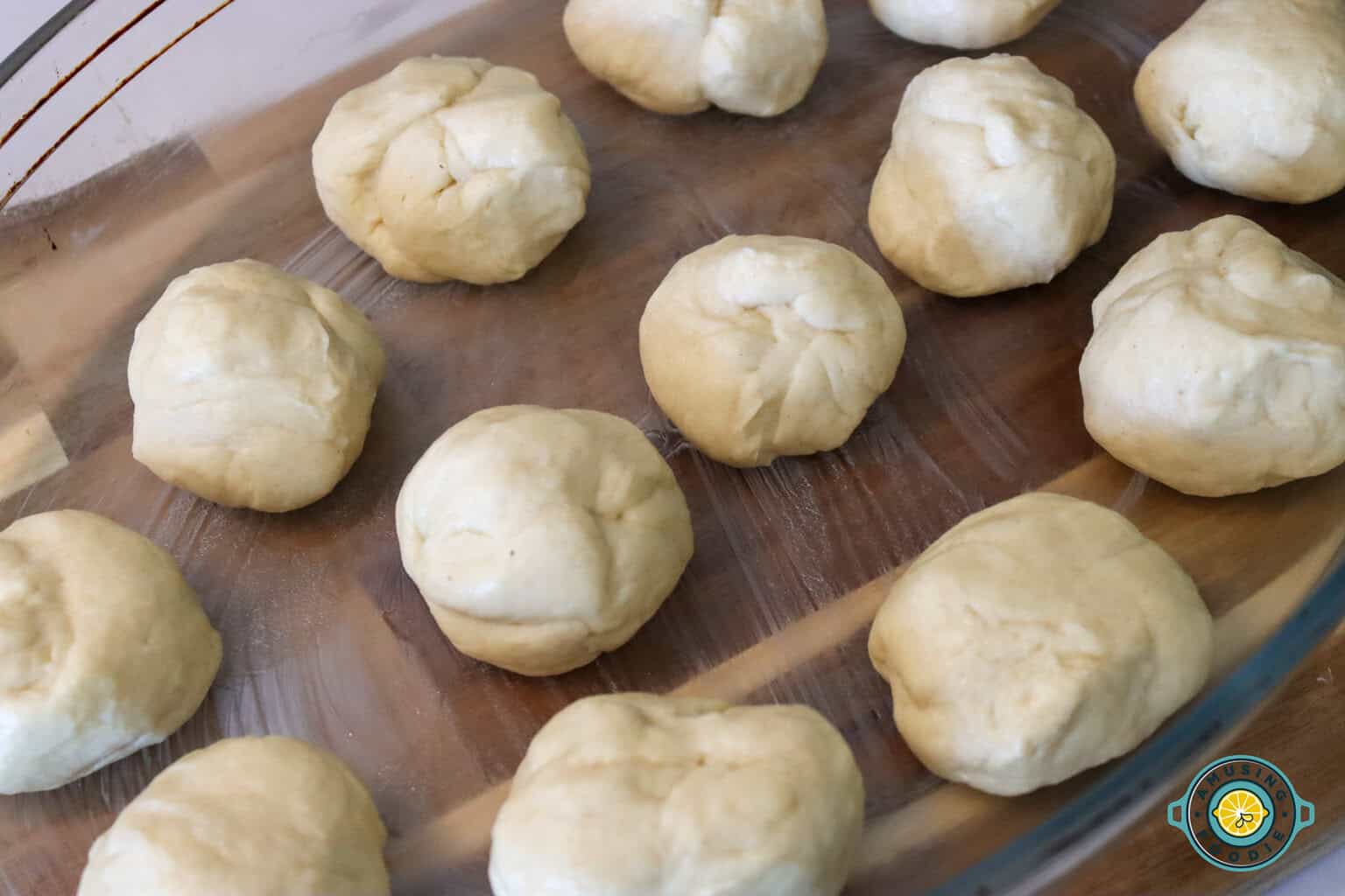 soft dinner rolls shaped dough