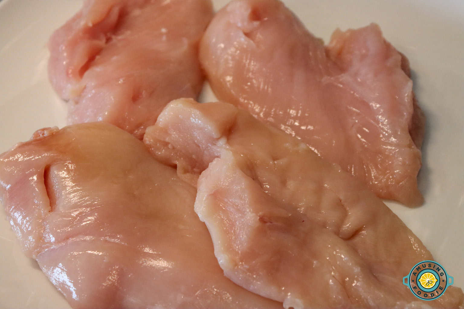 Raw chicken breasts
