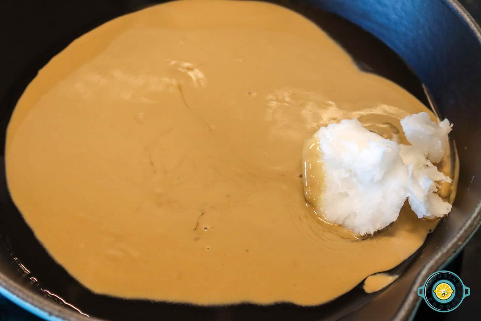melting coconut oil