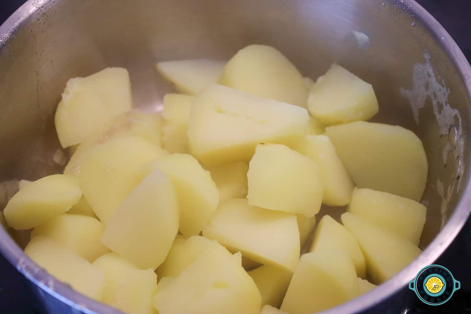 boiled potatoes