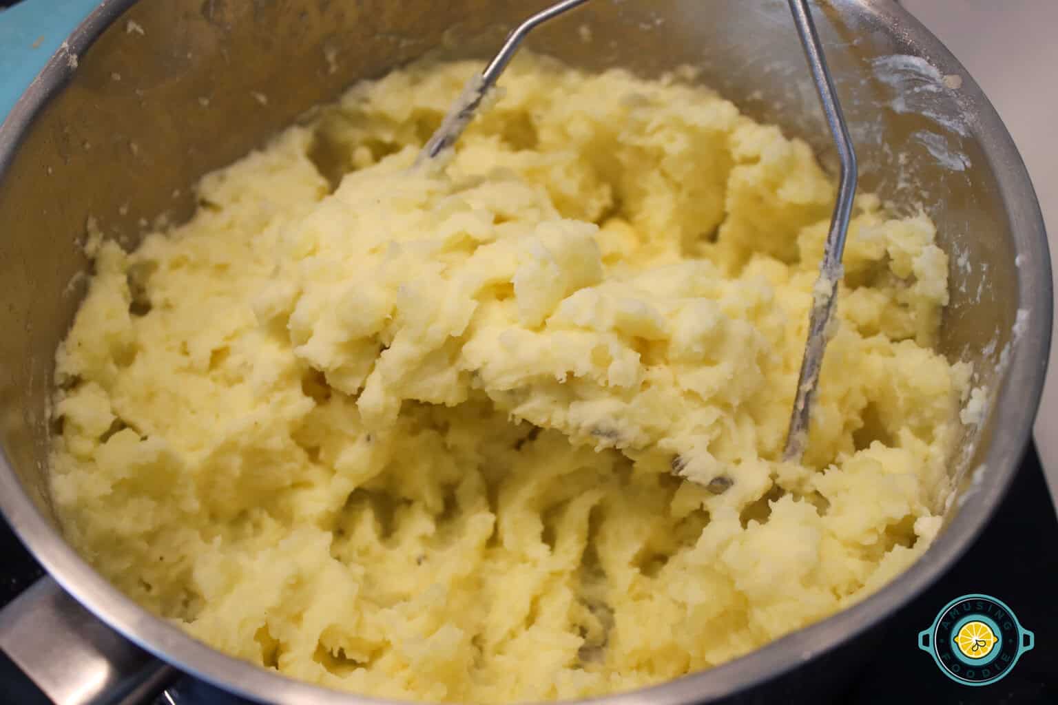 Mashing potatoes