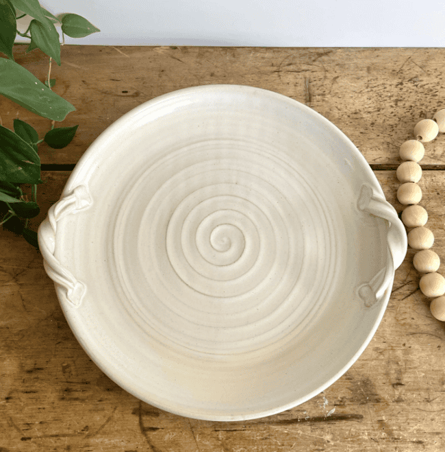 Custom personalized ceramic serving platter gift